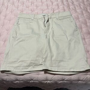 Democracy Cream Mid-Rise Jean Shorts